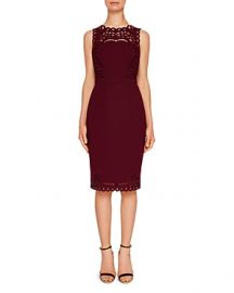 Ted Baker Verita Cutwork Sheath Dress at Bloomingdales